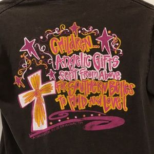 Southern Belle brown t-shirt - small